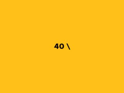 40 \