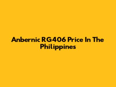 Anbernic RG406 Price In The Philippines