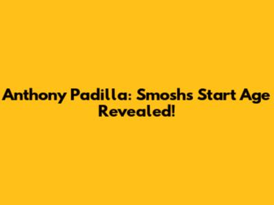Anthony Padilla: Smosh's Start Age Revealed!