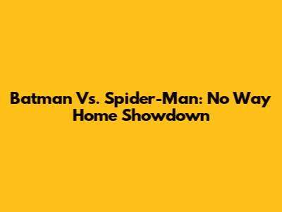 Batman Vs. Spider-Man: No Way Home Showdown
