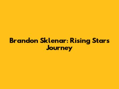 Brandon Sklenar: Rising Star's Journey