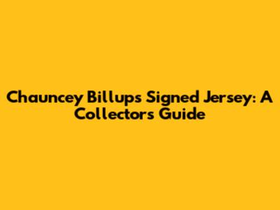Chauncey Billups Signed Jersey: A Collector's Guide