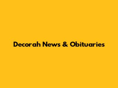 Decorah News & Obituaries
