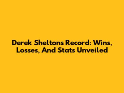 Derek Shelton's Record: Wins, Losses, And Stats Unveiled