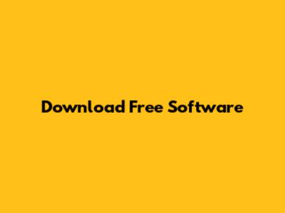Download Free Software