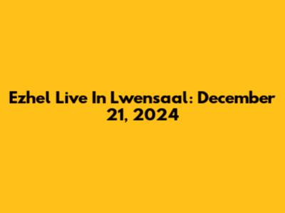Ezhel Live In Lwensaal: December 21, 2024