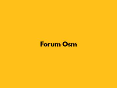 Forum Osm