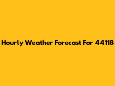 Hourly Weather Forecast For 44118