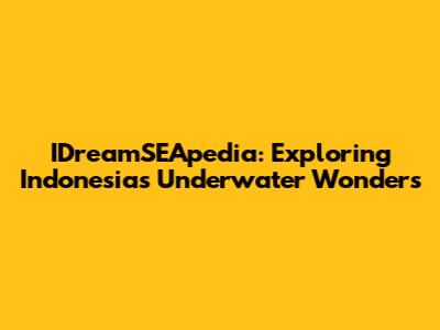 IDreamSEApedia: Exploring Indonesia's Underwater Wonders