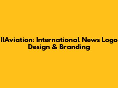 IIAviation: International News Logo Design & Branding