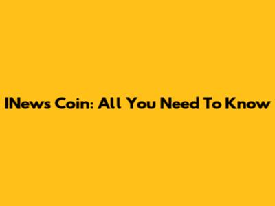 INews Coin: All You Need To Know