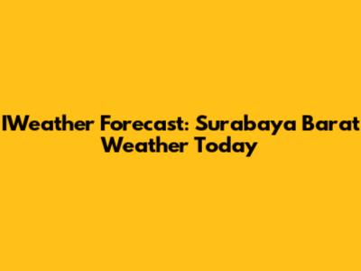 IWeather Forecast: Surabaya Barat Weather Today