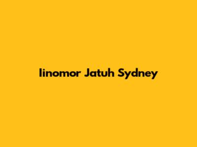 Iinomor Jatuh Sydney