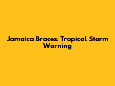 Jamaica Braces: Tropical Storm Warning