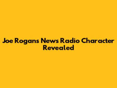 Joe Rogan's News Radio Character Revealed