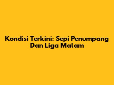 Kondisi Terkini: Sepi Penumpang Dan Liga Malam