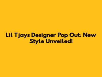 Lil Tjay's Designer Pop Out: New Style Unveiled!