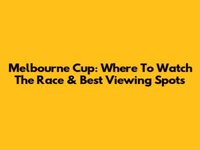 Melbourne Cup: Where To Watch The Race & Best Viewing Spots