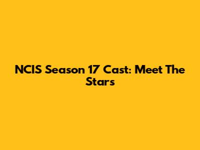 NCIS Season 17 Cast: Meet The Stars