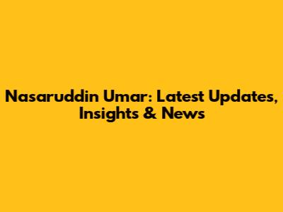 Nasaruddin Umar: Latest Updates, Insights & News