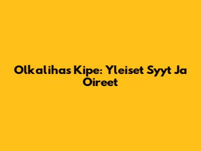 Olkalihas Kipe: Yleiset Syyt Ja Oireet