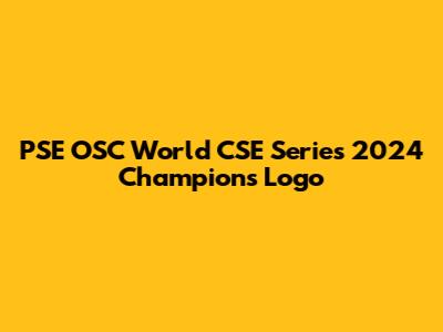 PSE OSC World CSE Series 2024 Champions Logo