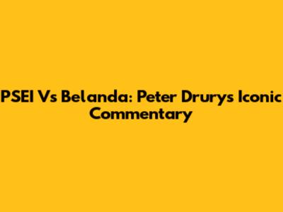 PSEI Vs Belanda: Peter Drury's Iconic Commentary