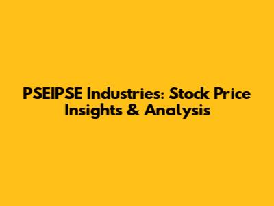 PSEIPSE Industries: Stock Price Insights & Analysis