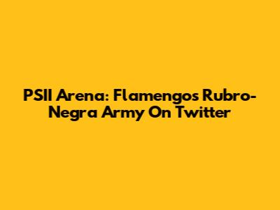 PSII Arena: Flamengo's Rubro-Negra Army On Twitter
