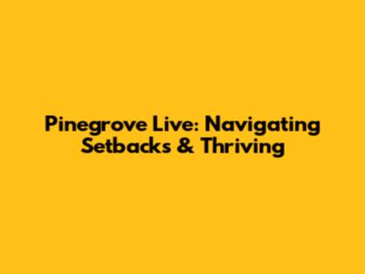 Pinegrove Live: Navigating Setbacks & Thriving