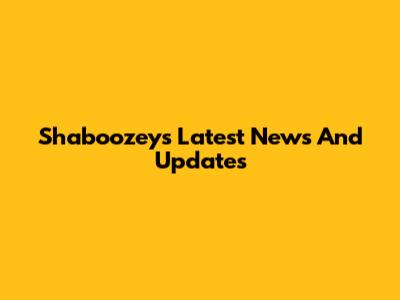Shaboozey's Latest News And Updates