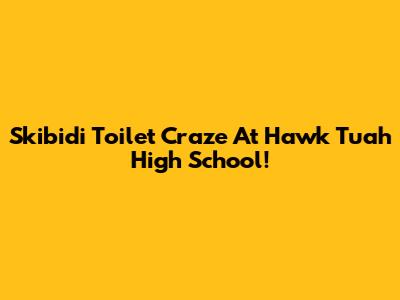 Skibidi Toilet Craze At Hawk Tuah High School!