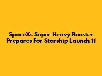 SpaceX's Super Heavy Booster Prepares For Starship Launch 11