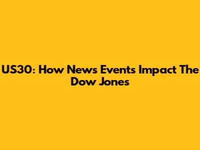 US30: How News Events Impact The Dow Jones
