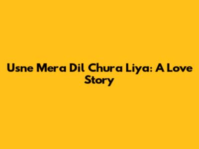 Usne Mera Dil Chura Liya: A Love Story