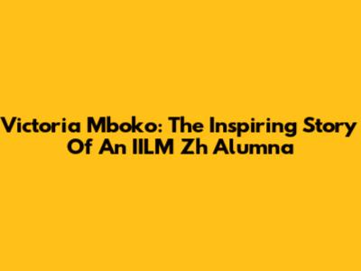 Victoria Mboko: The Inspiring Story Of An IILM Zh Alumna
